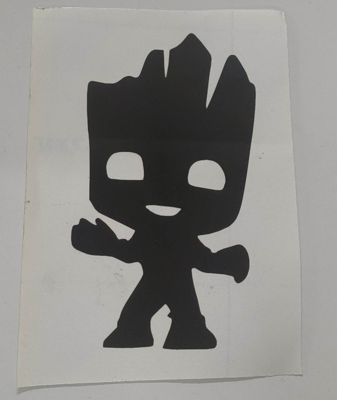 Completed vinyl pieces after weeding